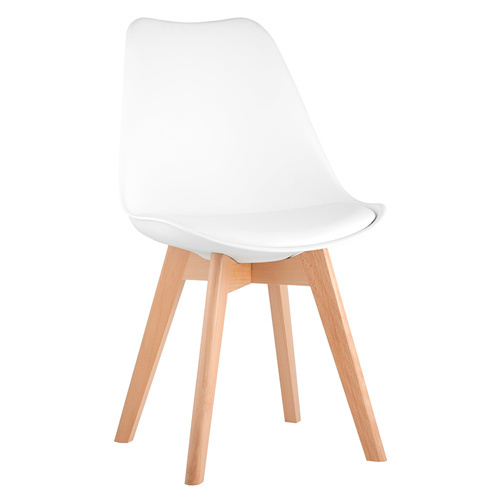 White PP Material Dining Chair