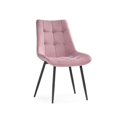 Luxurious Pink Velvet Dining Chair