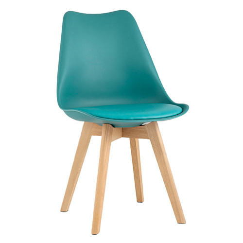 Turquoise PP Material Dining Chair