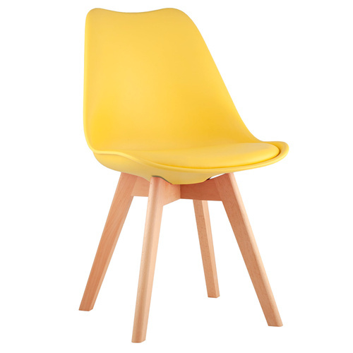 Yellow PP Material Dining Chair