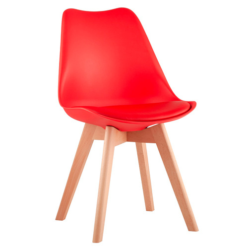 Red PP Material Dining Chair