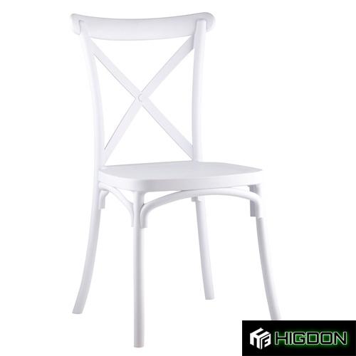 Crossback Chair Plastic White