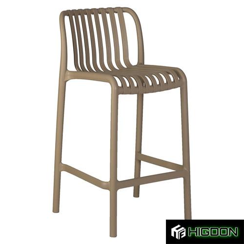 Taupe Plastic Bar Stool