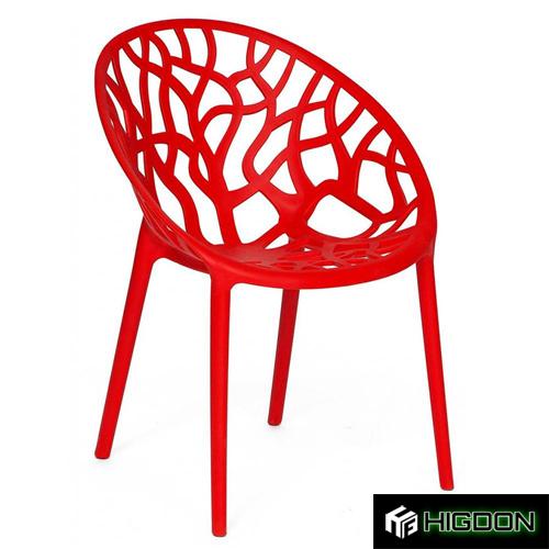 Red Plastic Garden ArmChair 