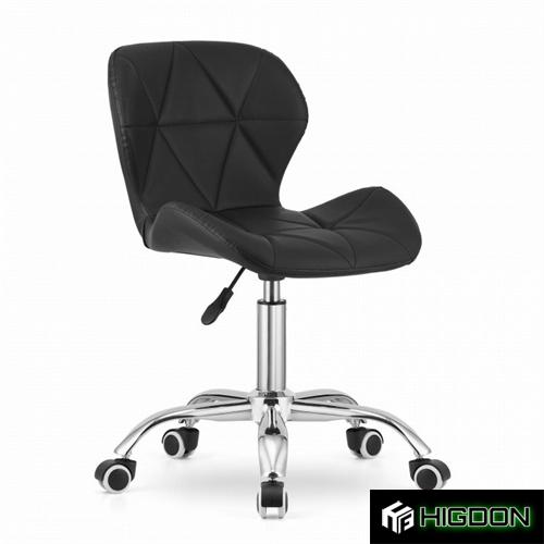 Black Faux Leather Office Desk Chair