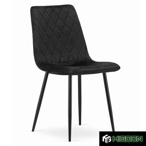 Black Velvet Dining Chair