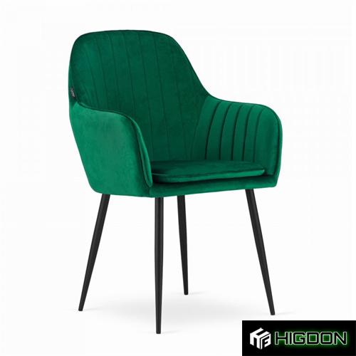 Forest Green Velvet Dining Armchair