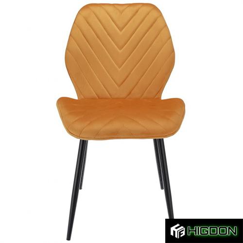 Turmeric Velvet Dining Chair