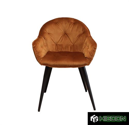 Luxurious and elegant dining chair with armrest