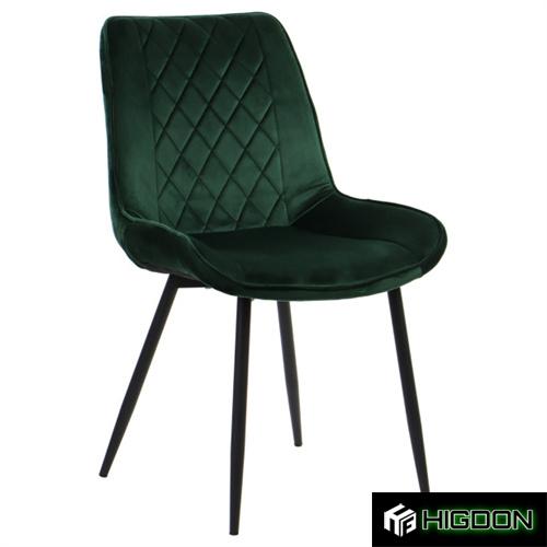 Elegant and luxurious Armless Dark Green Dining Chair