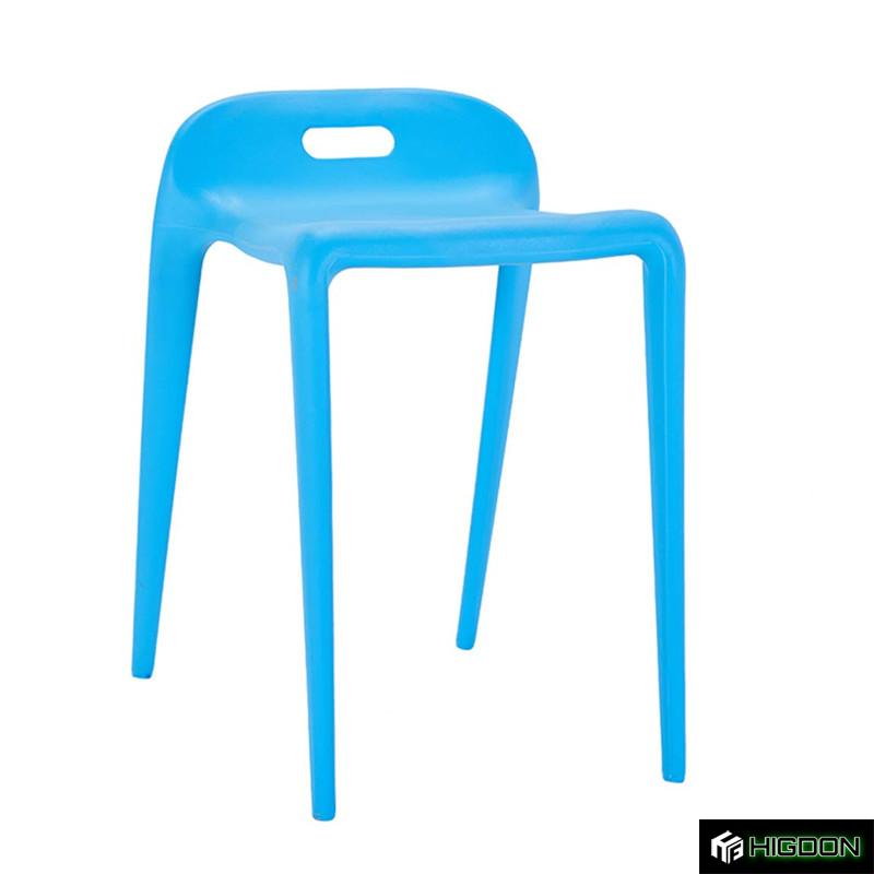 Stylish Stackable Plastic Low Stool