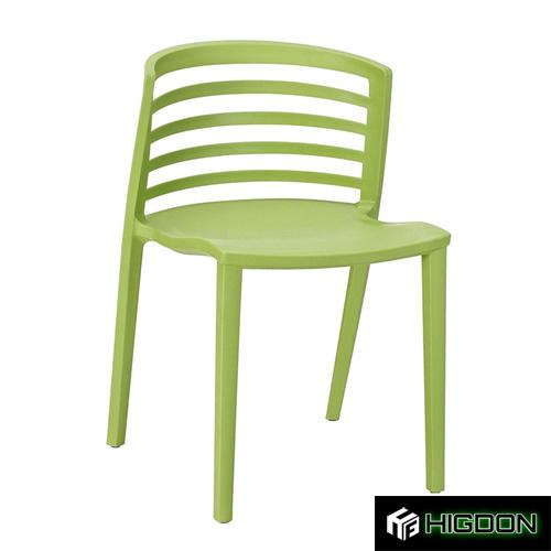 Curved Back Stackable Plastic Chair