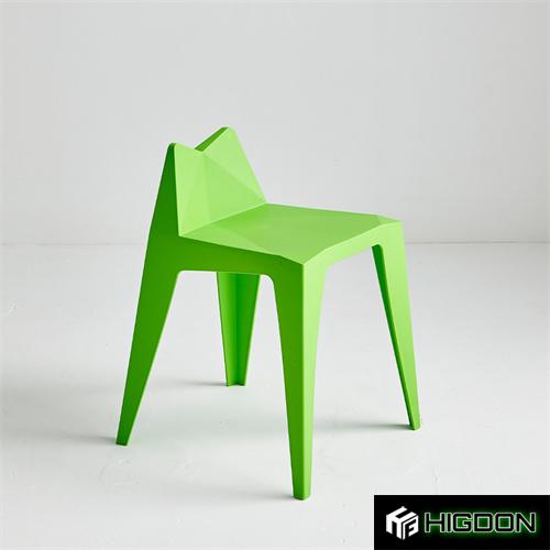 Short back plastic chair