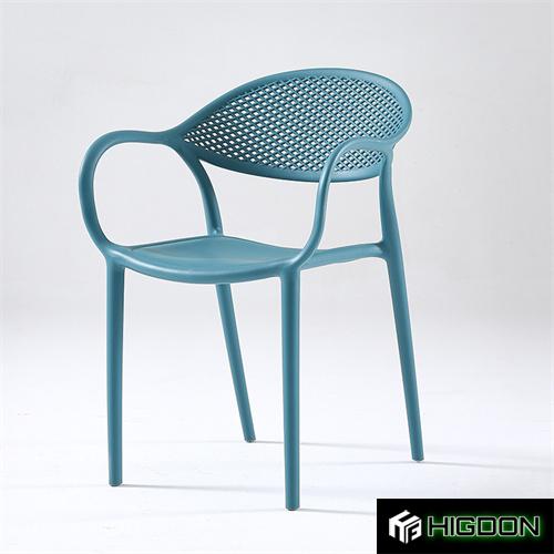 Plastic Chair with Armrest