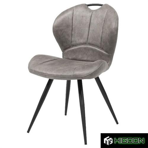 Grey Upholstered Industrial Style Chair