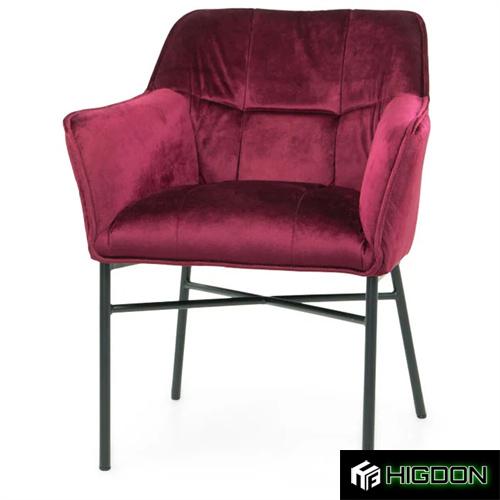 Luxe Purple Velvet Armchair