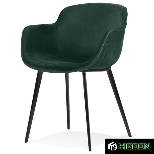 Dark Green Fabric Armchair