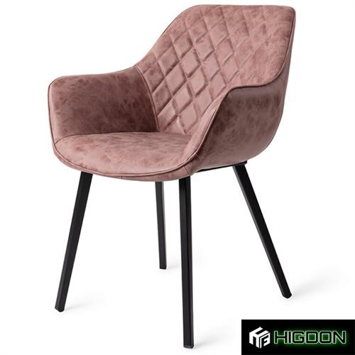 Light Pink Upholstered Armchair