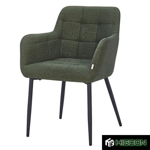 Elegant and versatile Dark Green Linen Armchair