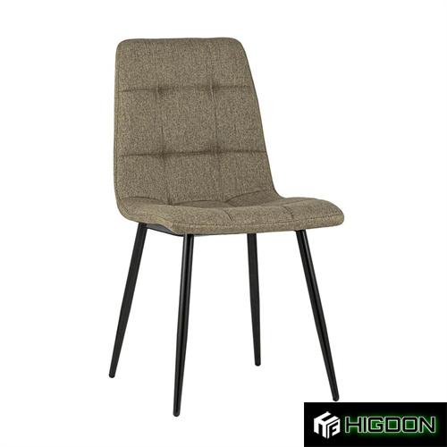 Light Brown Fabric Dining Chair