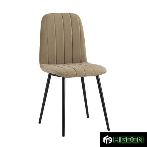 Light Brown Velour Dining Chair