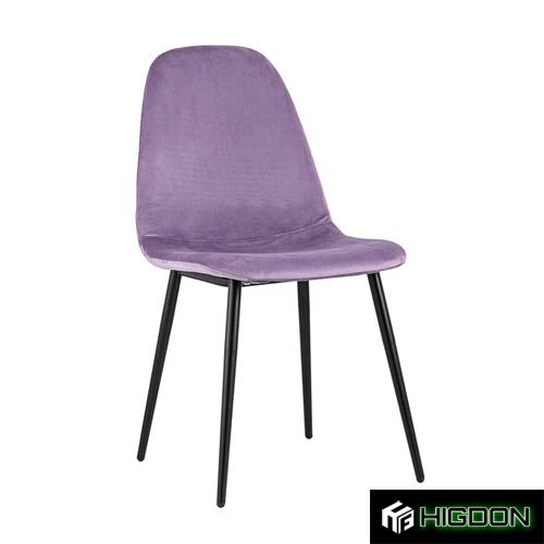 Lavender Purple Velvet Dining Chair