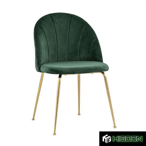 Deep Green Velvet Dining Chair