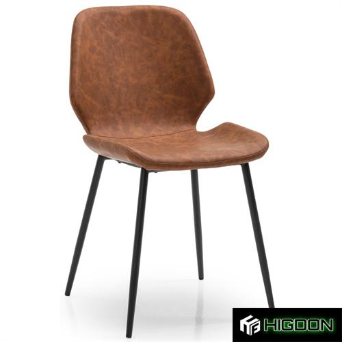 Designer faux leather cafe dining chair
