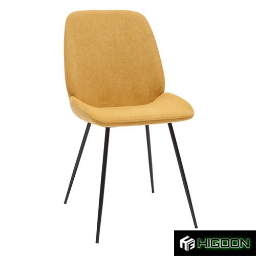Yellow Fabric Dining Chair