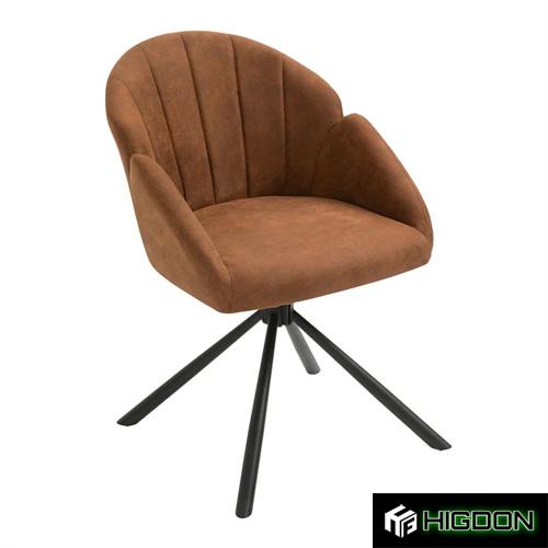 Rotatable upholstered dining chair