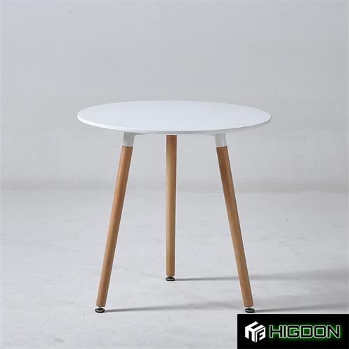 White Round MDF Dining Table
