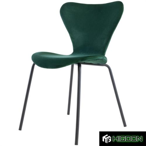 Luxurious green velvet 7 Series Chair