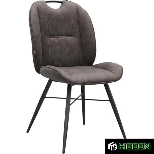 Modern and stylish Dark Grey Upholstered Dining Chair