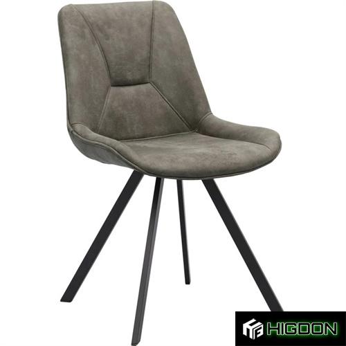 Sleek and sophisticated Dark Grey Upholstered Dining Chair