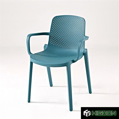Polypropylene chair with armrest